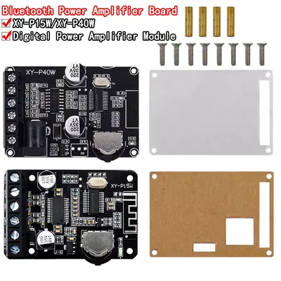 10W/15W/20W Stereo Bluetooth Power Amplifier Board 12V/24V High Power Digital Amplifier Module