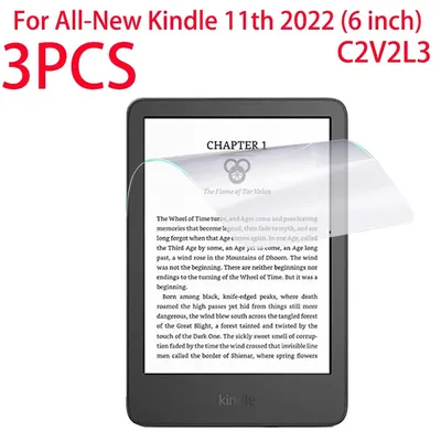 3 PCS PET Soft Film Screen Protector For 2022 Kindle 11th Generation 6 inch C2V2L3 Protective Film