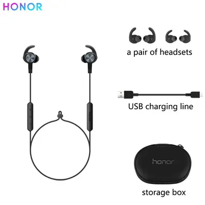 New Honor XSport AM61 Earphone Bluetooth Wireless Connection with Mic In-Ear Style Charge Easy