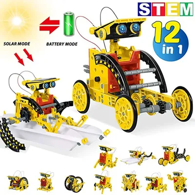 12 in 1 Science Experiment Solar Robot Toy DIY Building Powered Learning Tool Education Robots