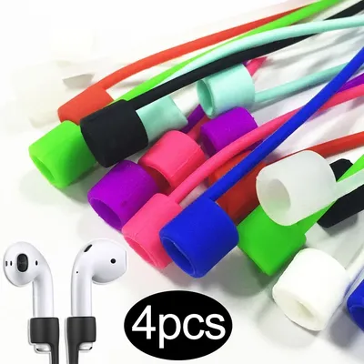 4/1pcs Anti-Lost Silicone Earphone Rope For AirPods 1 2 3 Pro Wireless Bluetooth Headphone Neck