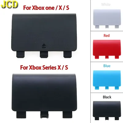 JCD 1PCS Replacement Plastic Shell Battery Back Cover Lid Door for XBox One Series S X Controller