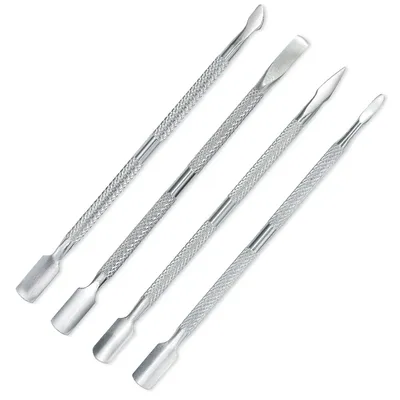1/4Pc Stainless Steel Double Head Cuticle Pusher for Manicure 2023 Tools for Nails Art Non-Slip Nail Cuticle Remover Accessories