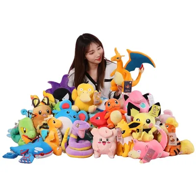 Original Pokemon Plush Toy Pikachu Snorlax Bulbasaur Gengar Kyogre Piplup Charizard Plush Stuffed