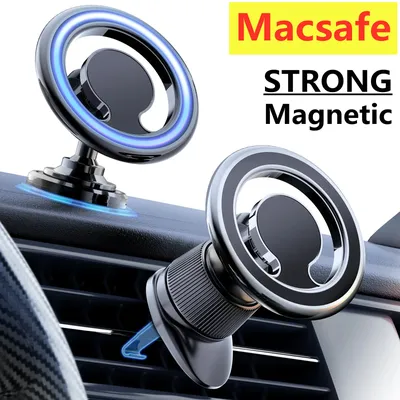 Magnetic Car Phone Holder Stand Macsafe Support in Car for iPhone 12 13 14 Pro Max Mini Magnet Car