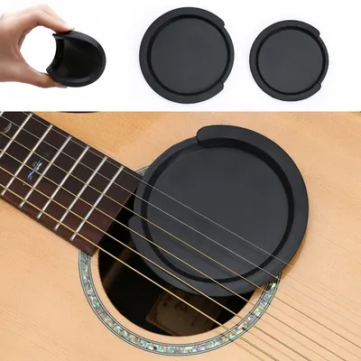 Silicone Classic Guitar Buster Sound Hole Cover Guitar Noise Reduction Guitar Accessories 2 Sizes
