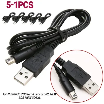 1m USB Charger Cable for Nintendo 2DS ndsi 3DS 3DSXL NEW 3DS NEW 3DSXL 2Dsxl 2Dsll Game Power Line