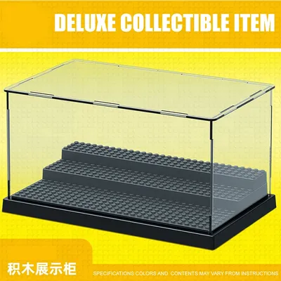 Action Figures Display Box Dustproof ShowCase Deluxe Acrylic Collectible Item Building Blocks