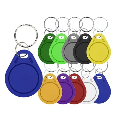 10PCS 13.56Mhz RFID UID Token Copy Keykobs Changeable Attendance Management CUID Clone Keychain Tag