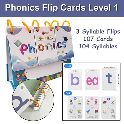 Phonics Flashcards Spelling Words Desktop Calendar English Learnning Spelling Flip Cards