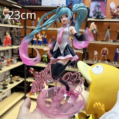 New Anime Miku Cute Kawaii Virtual Singer Miku Manga Statue Figurines Pvc Action Figure 20~25cm