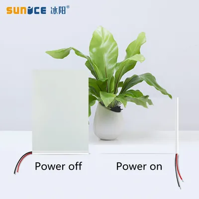 SUNICE Electronic PDLC Smart Film10cmX10cm Sample PDLC Switchable Smart Film Electric Smart Glass Film for Home/office Privacy