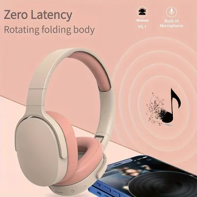 P2961 Bluetooth Headphone Over Ear Stereo HIFI Headset True Wireless Sports With Earphone TF/AUX