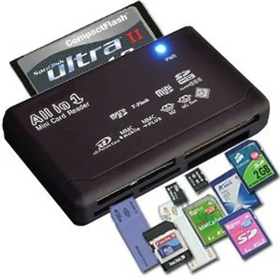21Kinds Of Fuctions In One Memory Card Reader 1/2/5/10PCS For USB External Mini SDHC M2 RS MMC XD CF