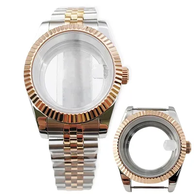 36mm 39mm Watch Case Stainless Steel Sapphire Glass For NH35 NH36 ETA2824 2836 Miyota8215 8205 821A