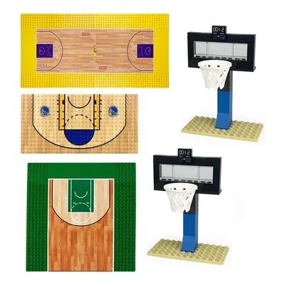2024 City Creativity Basketball Court Mini Action Figures Basketball Star Model Accessories Building