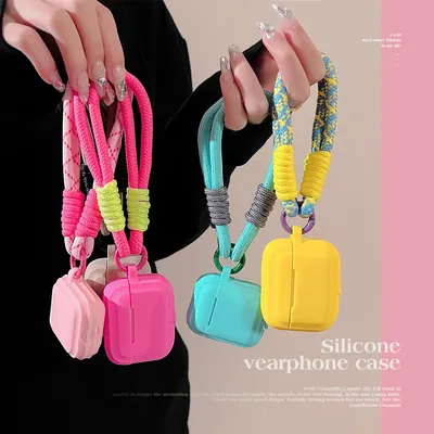 Soft Silicone Case For Airpods Pro 2 3 1 Luxury Wireless Earphone Protective Cover With Anti-lost