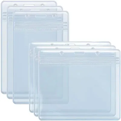 10PCS Waterproof Transparent Card Holder Plastic Protector Case Business Bus Bank Credit Card