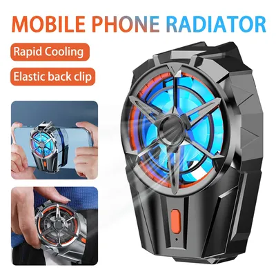 X52 Phone Cooling Fan Rechargeable Battery Silent Cooler Three Speed Adjustable Cell Phone Fans