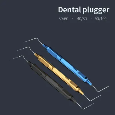 JNSUR 3pcs Dentistry Vertical Plugger Dental Spreader Root Canal Vertical Filling Endodontic Hand