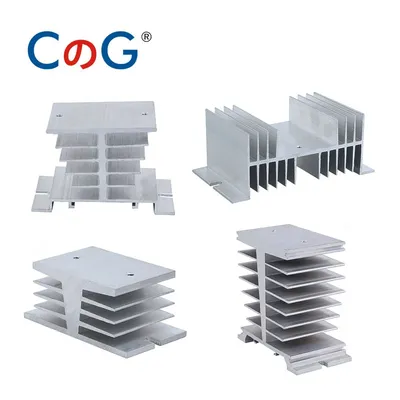 CG Radiator For Single Phase 10A 25A 40A 60A 80A 100A 120A 200A Aluminum Heat Sink SSR-10DA 25DA