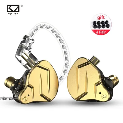 KZ ZSN Pro X Metal Earphones 1BA+1DD Hybrid technology HIFI In Ear Monitor Earphones Bass Earbuds