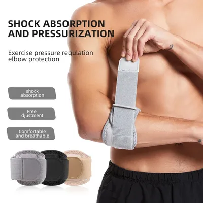 1PC/3PC GOUNOD Adjustable Tennis Elbow Support Brace Guard Pads Golfer's Strap Elbow Lateral Pain