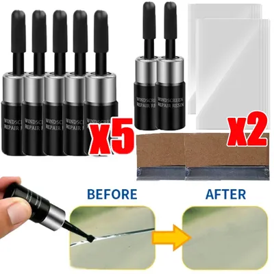 Car Glass Scratch Repair Fluid Agent Set Windscreen Window Glass Nano Scratch Crack CrackResin