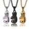 Punk Vintage Double Layer Boxing Gloves Pendant Necklace for Men Fighting Fashion Athleisure Jewelry Hip Hop Items