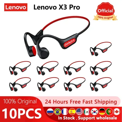 Original Lenovo X3 Pro Bone Conduction Wireless Bluetooth 5.3 Headphone 10pcs / 5pcs / 2pcs Ear Hook