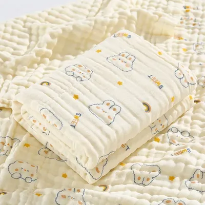 70x90cm Baby Bath Towel Boy Girl Cotton Blanket for Newborn Baby Bathrobe Washcloth Infant Swaddle Kids Towels Sleep Blanket