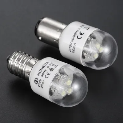 BA15D E14 Sewing LED Bulb For Singer Juki Pfaff Janome Brother AC 190-250V 0.5W 47-63Hz Home