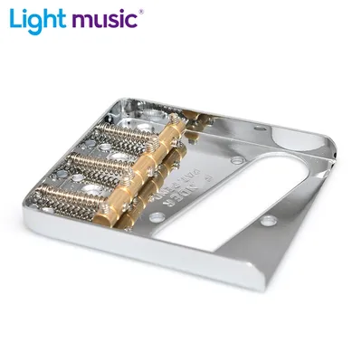 Chrome Vintage Guitar Bridge Brass Saddle Bridge With Screws For Tele Guitar