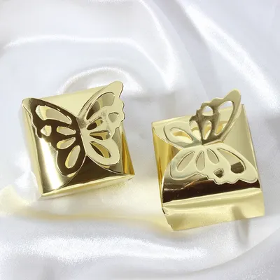 50pcs Glossy gold Butterfly Decorations Peal-Gloss Butterfly Gift Box Candy Boxes for Party Favors Baby Shower Wedding Birthday