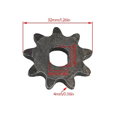 9T #35 Chain Front Gear Sprocket For Motor Electric Scooter Motorbike Go Kart Drift Trike 4 Wheeler