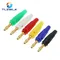 5PCS New 4mm Plugs pure copper Gold Plated Musical Speaker Cable Wire Pin Banana Plug Connectors