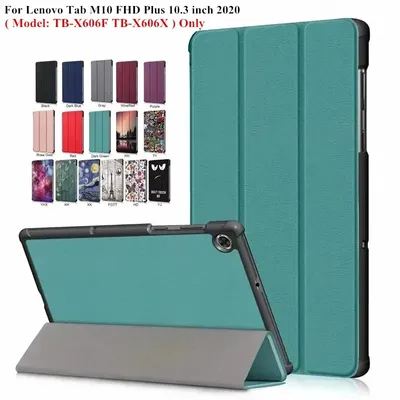 For Lenovo Tab M10 FHD Plus 10 3 Case TB-X606F TB-X606X 2020 Folding Stand Smart Cover for Lenovo