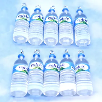 10pcs Simulation Mineral Water Bottle Charms For Pendant DIY Handmade Jewelry for Earring Necklace Keychain