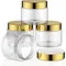 20/50 pcs Transparent Box Empty Plastic Round Shaped Cosmetic Bottles Make Up Eye Shadow Nails