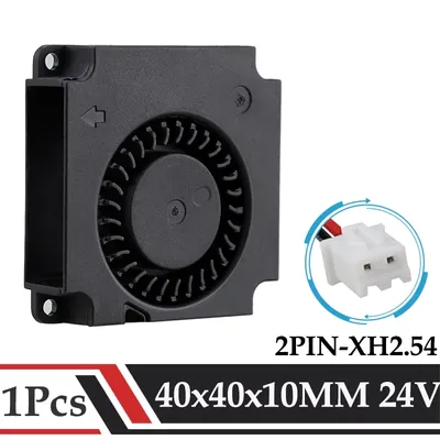 Gdstime 40x40x10mm Blower Fan DC 24V Fan 4cm 40mmx10mm Dual Ball&Hydraulic Brushless Exhaust Cooler