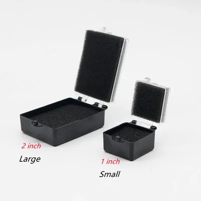 100/50Pcs Denture Storage Box Dental Implant Storage Box Plastic Tooth Box With Sponge Teeth