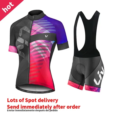 Liv Cycling Shorts Set 2023 New Women Cycling Jersey Bike Clothing Suit Liv Team Version Racing Suit