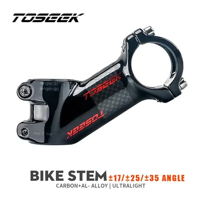 Toseek Stem MTB Carbon + Aluminum Mtb Handlebar Stem Bike Power 31 8mm Bicycle Handlebar Table 10 17