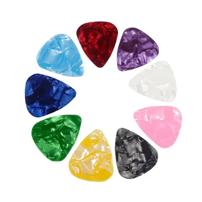 10PCS Guitar Picks Plectrum Mediator Celluloid Electric Smooth Guitar Picks Bass Acoustic Electric