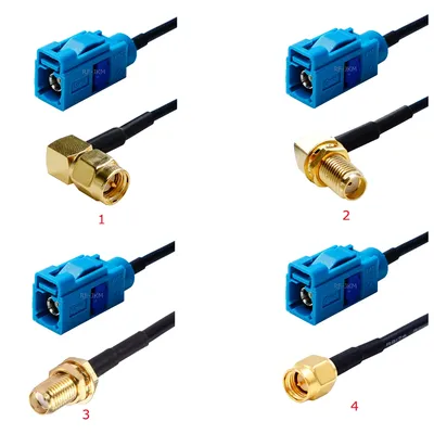 Fakra Z Female Jack to SMA Male/Female Plug RG174 Cable GPS Antenna Extension Adapter RF Coaxial