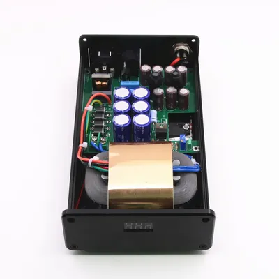 New 50W HiFi Ultra-low Noise DC Linear Power Supply DC12V 3A Audio Amplifier LPS PSU With Blue Display