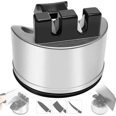 2-Segment Knife Sharpener Chef's Knife Scissors Sharpener for Straight and Serrated Knives,Kitchen