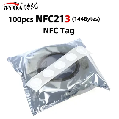 100pcs/lot NFC Tag NFC213 Label 213 Stickers Tags Badges Lable Sticker 13.56mHz huawei share ios13