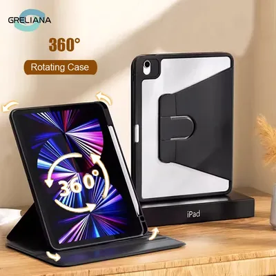 For Ipad Air 5 4 10th 10.9 Case New ipad air 11 11th Pro 11 13 3 9.7 Cover 10.2 7th 8th 9th Gen 360°