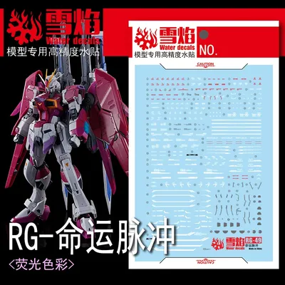 Model Decals Water Slide Decals Tool For 1/144 RG Destiny Impulse Sticker Models Toys Accessories
